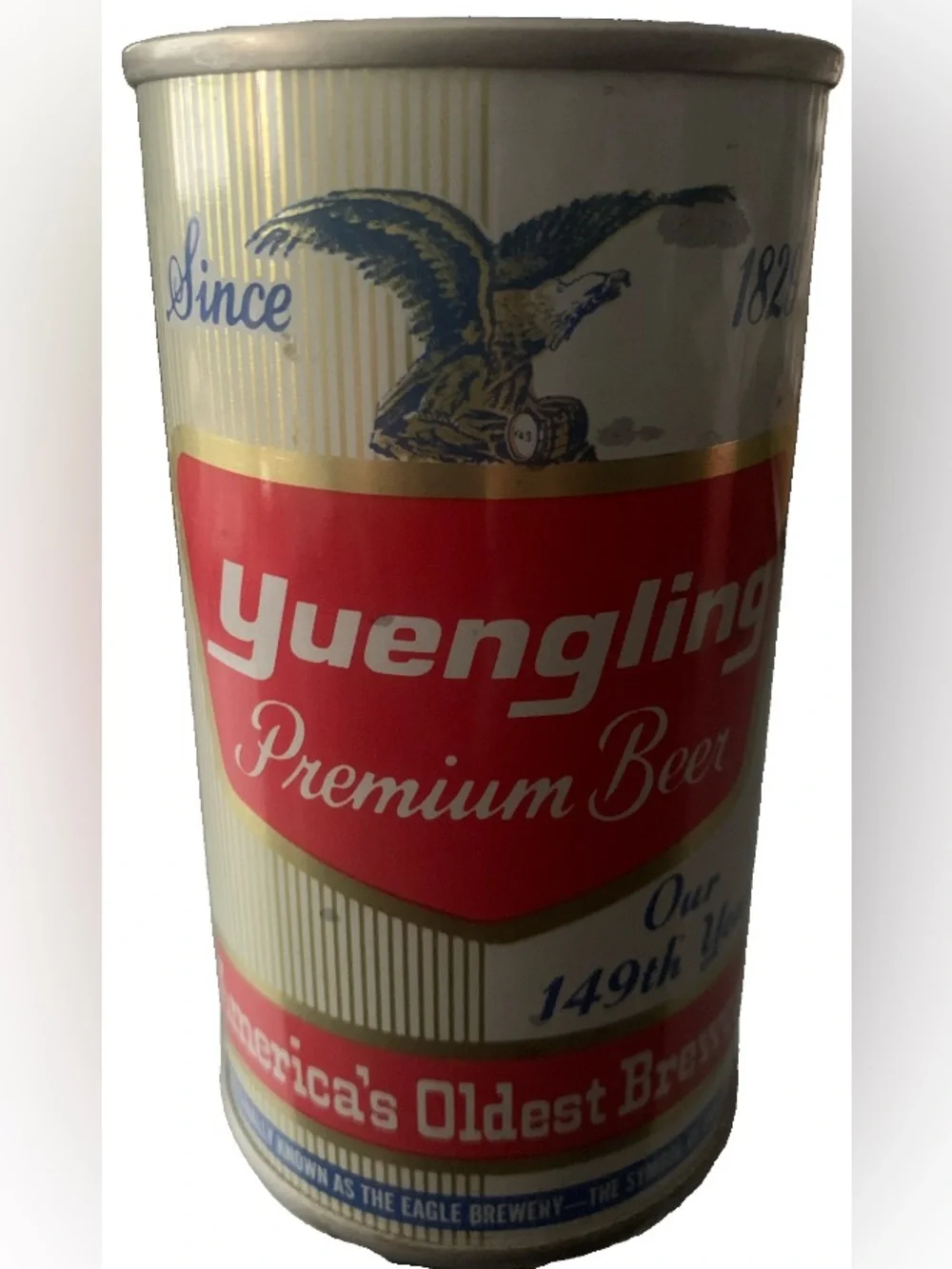 Vintage Beer Can Yuengling Premium Beer 149th Year Pull Tab Empty